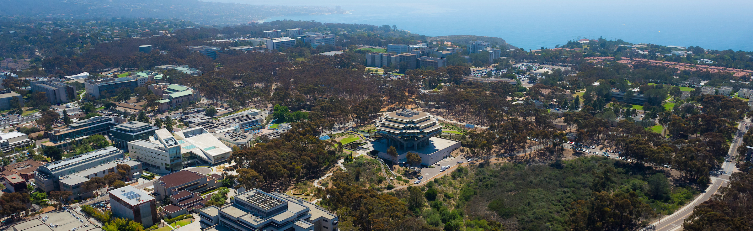 Aerial photo of campus